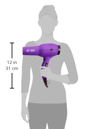 Hot Tools Pro Artist 1875W Turbo Ionic Dryer | Smooth, Frizz Free Blowouts (Purple)