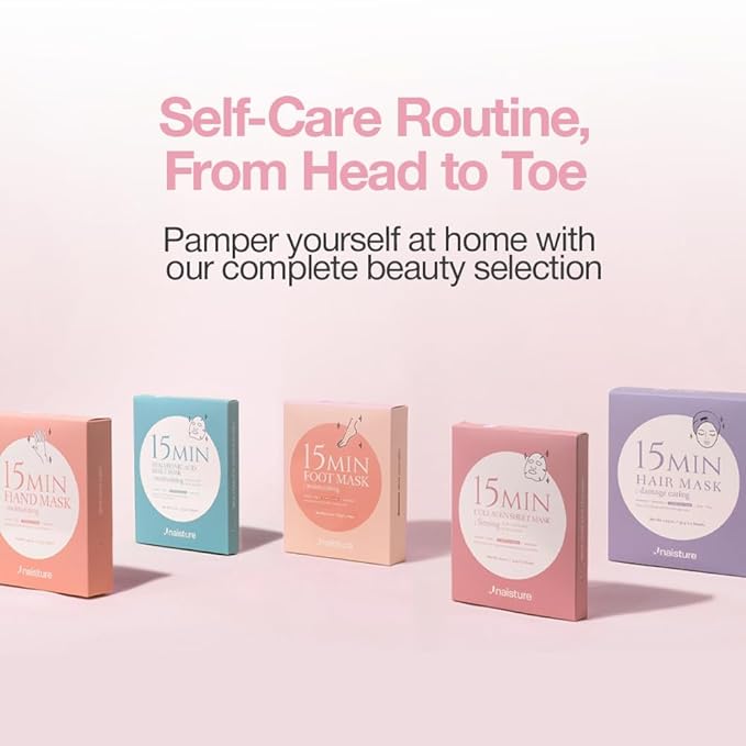 15 Min Hand and Foot Mask (10pc): Hydrating Korean Spa Kit Essentials for Moisturized Hands and Feet