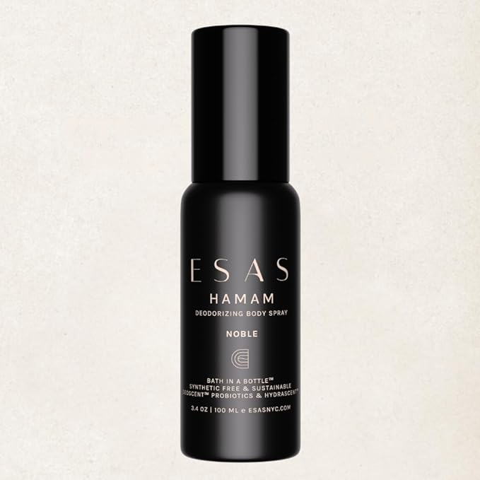 ESAS NYC Noble Hamam - Organic Deodorant Body Spray - MADESAFE® - AROMATIC | WOODY | RESINOUS - 3.4 oz