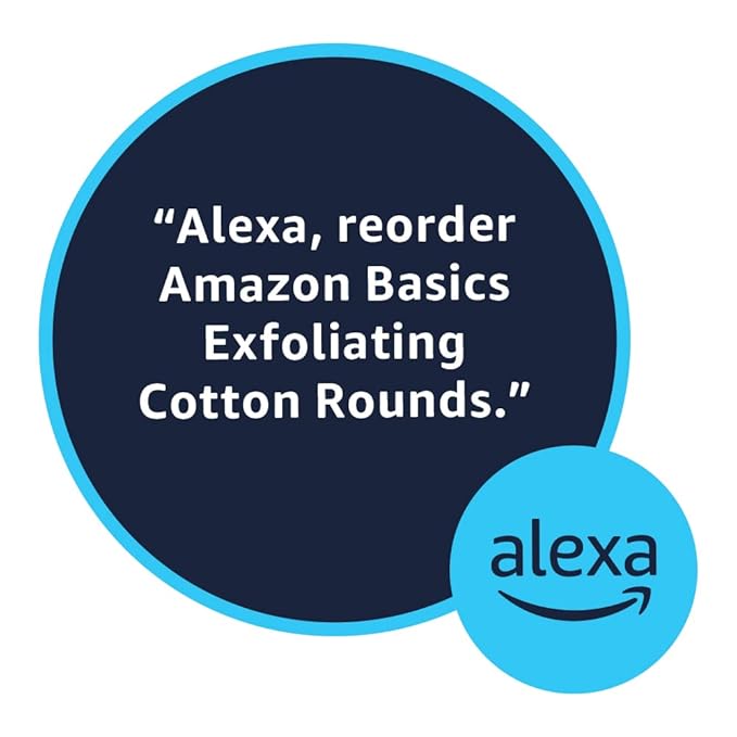 Amazon Basics Exfoliating Cotton Round, 600 Count (6 Packs of 100) (Previously Solimo)
