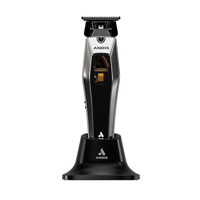 Andis 562703 Recon Professional Beard & Hair Cordless Trimmer, DLC T-Blade, USB-C Charging with Premium Charge Stand, Black