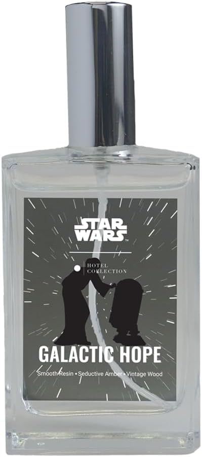 Hotel Collection | Star Wars - Galactic Hope Room Spray | Light vs Dark Side | Luxury Room Spray | Smooth Resin Seductive Amber Vintage Wood 3.5 fl oz