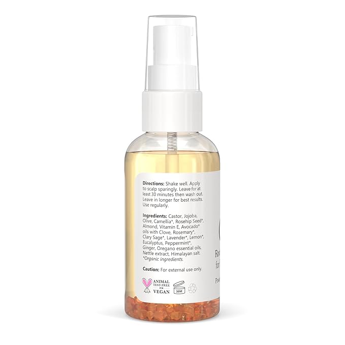 Isabella's Clearly GAIN, Hair Thickening Serum for Men and Women | Natural Herbal Scalp Oil with Castor, Jojoba, Clary Sage, Rosemary, Nettle Extract for Hair Loss, Thinning Hair | Made in USA