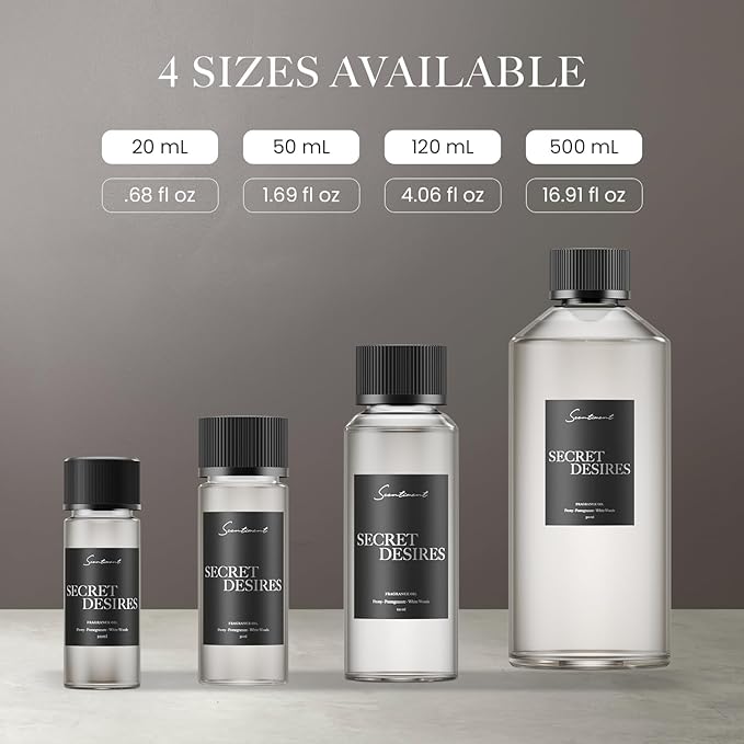 Scentiment Diffuser Oil - Secret Desires | Aromatherapy Fragrance | Inspired by 5-Star Hotels | Notes of Lemon Crème, Vanilla, Raspberry, Pomegranate & Peony (500 mL)