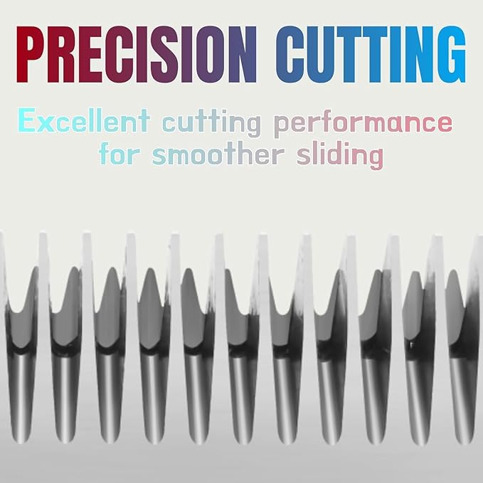 Size 7FW/5FW/4FW Detachable Dog,Cat,Sheep & Horse Grooming Wide Blades Set,Compatible with Andis,Oster A5,Wahl KM10 Series Clippers,Cut Length 1/8"(3.2mm) to 3/8”(9.5mm),3 Pack