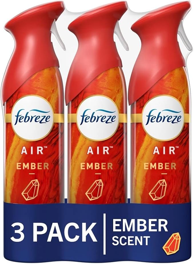 Febreze Air Effects Ember Scent Air Freshener, 8.8 oz. Can, Pack of 3