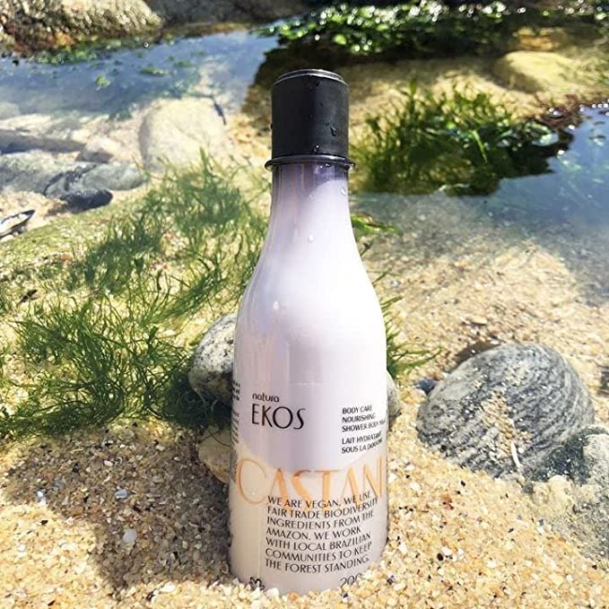 Natura - Ekos Castanha Collection Bio-Beauty Gift Set (4 Products) - Body Lotion, Hand Cream, Foot Cream, Shower Gel - Gift Box - Vegan Skin Care - Brazilian Beauty Secrets - Self Care & Body Care