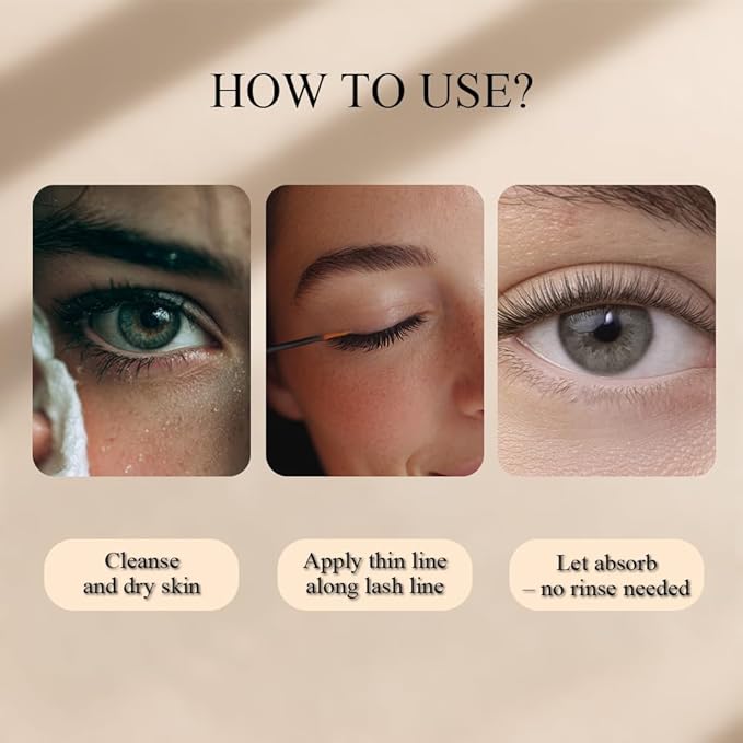 NP NATURES PHILOSOPHY Lash Brow Growth Serum, Prostaglandin-Free Eyelash Liquid for Thicker Longer Fuller Natural Lashes, Peptide Eyelash Eyebrow Enhancing Serum - Sérum De Pestañas Crecimiento 3ml