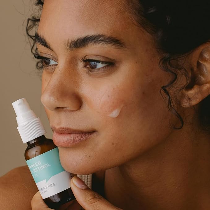 Cosmedica Skincare Facial Serum Trio Set Value for Clear Skin - Vitamin C Super Serum, 2.5% Retinol Serum, Pure Hyaluronic Acid Serum – Vegan, Cruelty-Free Skincare 3 pack