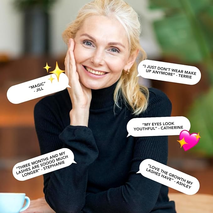 Liaison Lash Growth Serum for Women | Eyelash Growth Serum to Grow Longer, Thicker, Healthier Lashes | Lash Root Activator with Peptides & Biotin| Natural Long Lasting Eye Lashes (3ml)