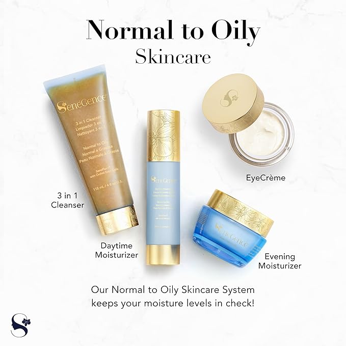 SeneGence DayTime Moisturizer for Normal to Oily Skin, 1.66 Fl Oz, Lightweight Mattifying Formula, Hydrates, Refines Texture, Controls Shine