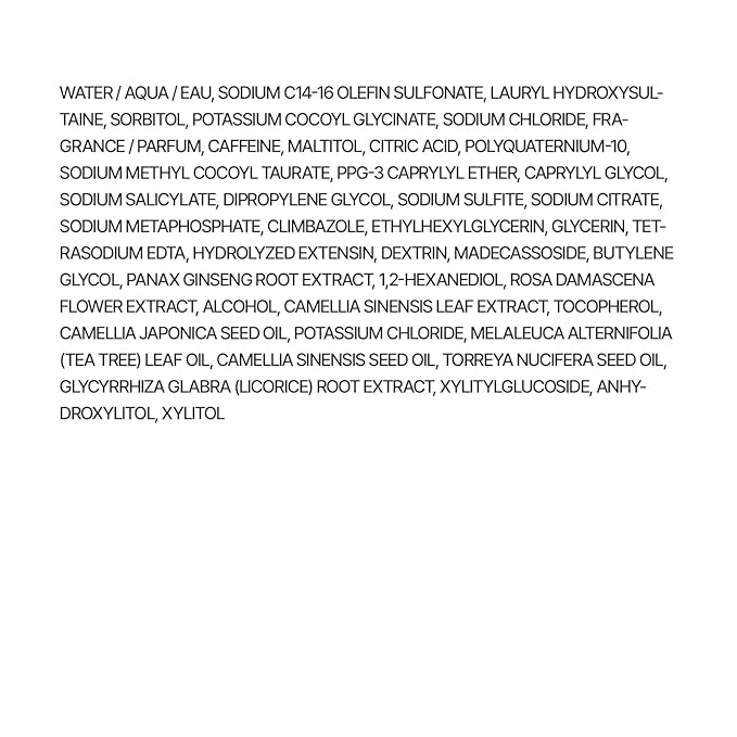 RYO Sensitive Scalp Care Shampoo with Korean Ginseng & Caffeine - Soothing and Relief for All Hair Type, Anti Loss Care, Dermatologist Tested, 16 Fl Oz.