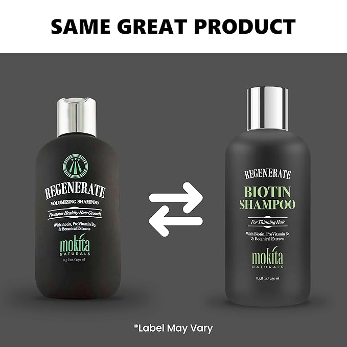Hair Volumizing and Regrowth Shampoo for Thinning Hair, Sulfate-Free & Vegan-Friendly, 8.5 Ounces