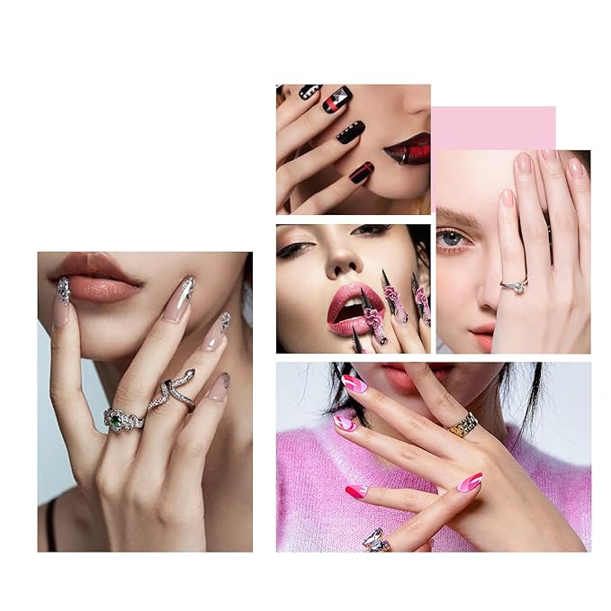 Acrylic Nail Brush Size #16, 100% Pure Kolinsky Nail Art Brushes for Acrylic Application, Sturdy Starry Handle Oval Shaped Nail Design Tools for Professional Manicure DIY, Pink