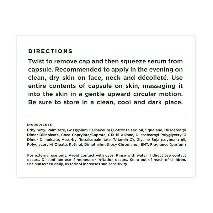 Tree of Life Vitamin C & Retinol Serum Capsules - Powerful, Hydration Formula - Skin Supplement - 35 fl oz, 30 Capsules