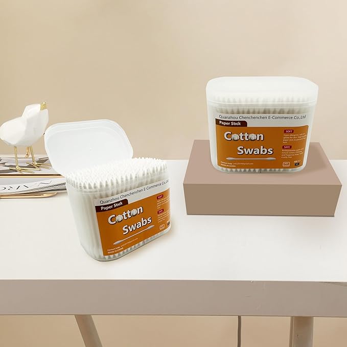 600pcs Precision Tip Cotton Swabs/Double Pointed Cotton Buds for Makeup