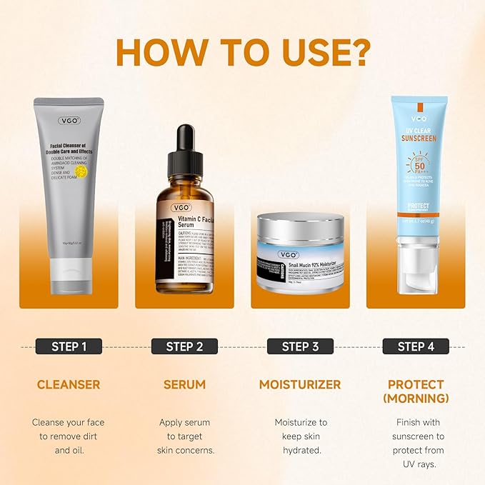 VGO 2 Pack Vitamin C Face Serum