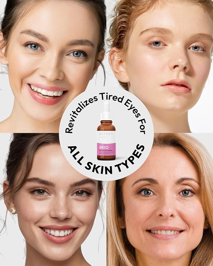 Brio Peptide Serum Lotion for Eye, Reduces Dark Circles & Puffiness Eye Serum, 1 Fl Oz