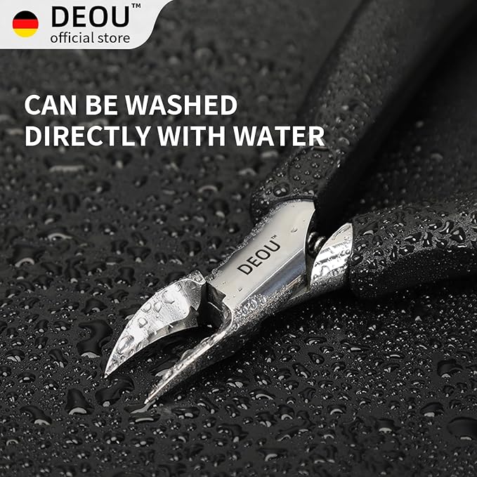 DEOU Toenail Clippers Blade for Ingrown and Thick Nails Stainless Steel Pedicure Tools at Home ingrown toenail Treatment Professional Podiatrist Nail Clippers with (Eagle Beak Pliers+Nail Remover)