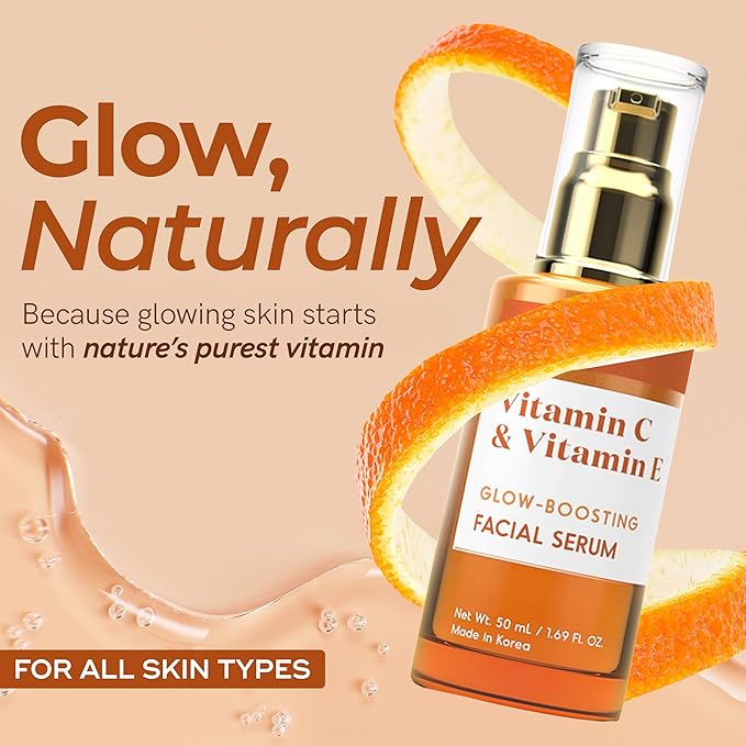 Envy Vitamin C Serum with Vitamin E & Glycerin - Skin, Dark Spot Reduction & Anti-Aging, Dermatologist Tested, Hydrating Glass Skin Serum - Cruelty-Free for All Skin Types - 1.69 Oz