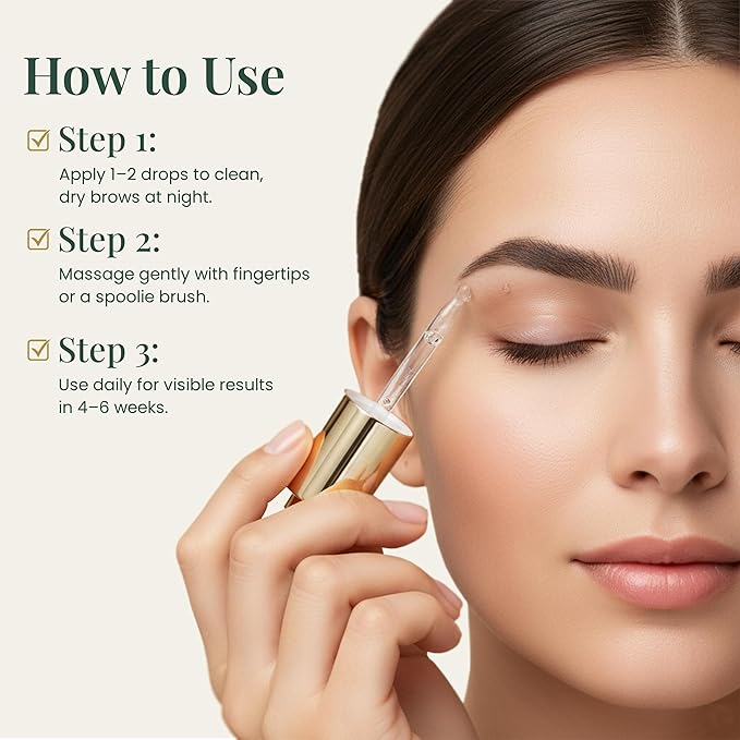 SilkBrow by E’Luxxe – Luxury Eyebrow Growth & Conditioning Oil with Castor & Apricot Oils, Biotin & Silk Proteins – Nourishing Elixir for Softer, Healthier Brows & Post-Lamination Care (15ml)