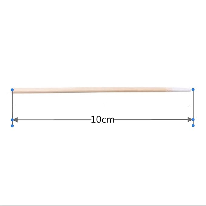 800pcs Pointed Cotton Swabs, 4 inch Precision Microblading Cotton Buds Cotton Sticks Applicator for Eyebrow Tattoo Beauty Make-up Nail Clean, Cosmetic use Wood Handle