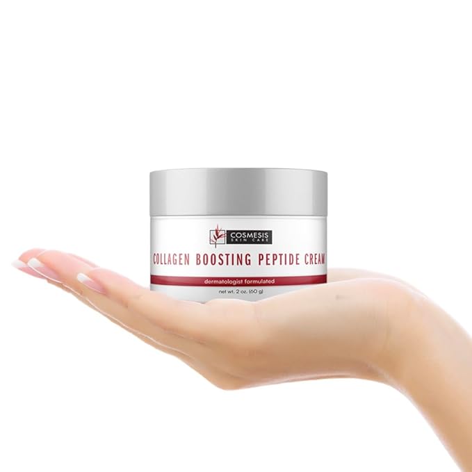 Collagen Boosting Peptide Cream - Total Collagen Care, Improves Firmness & Smoothness, Restores Youthful Appearance - 2oz by Cosmesis