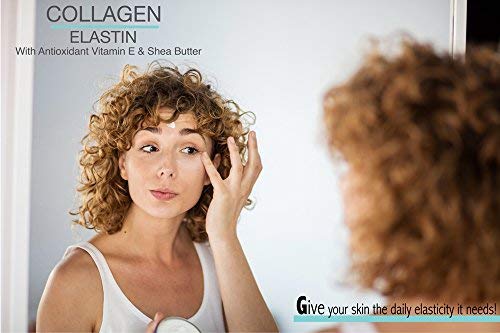 Lawrens Collagen Elastin Cream with Antioxidant Vitamin E & Shea Butter Cosmetics - Hydration - Firmness - Elasticity - 4 oz