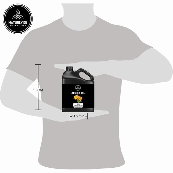 Naturevibe Botanicals Arnica Oil 32 Ounces | 100% Pure and Natural | Great for Skin Care and Hair Care