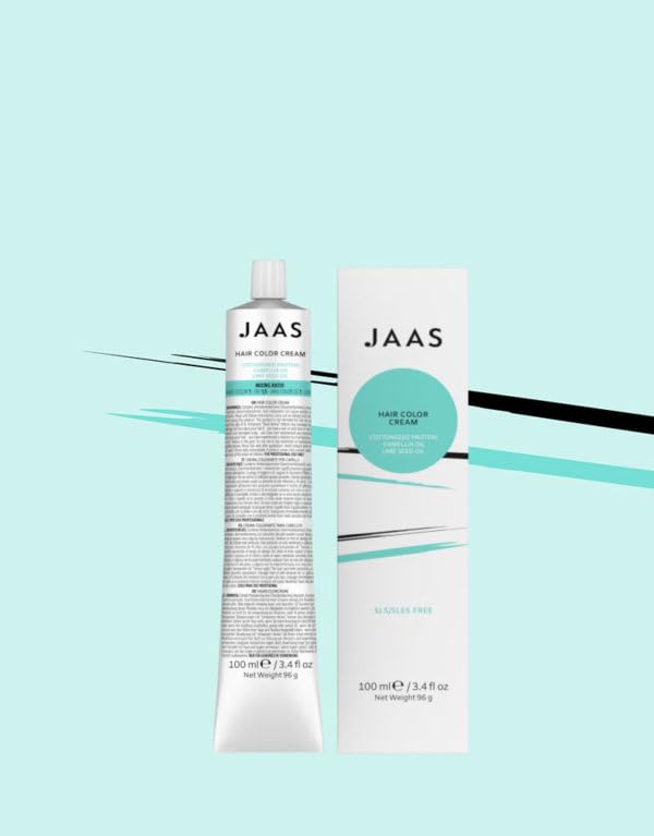 JAAS Hair Color Cream Ash Blonde 7.1, 3.4 fl oz, 100ml, Rubio Ceniza