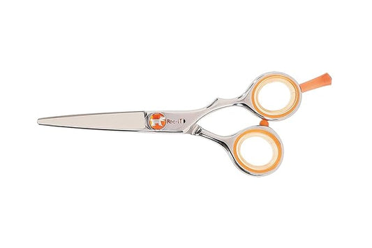 Cricket Centrix Roc-It Dog R 500 5” Professional Stylist Barber Hair Shears for Cutting - Precision Cast Convex Blade Hair Scissors, Offset Grip - Ideal for Hair Salon Use