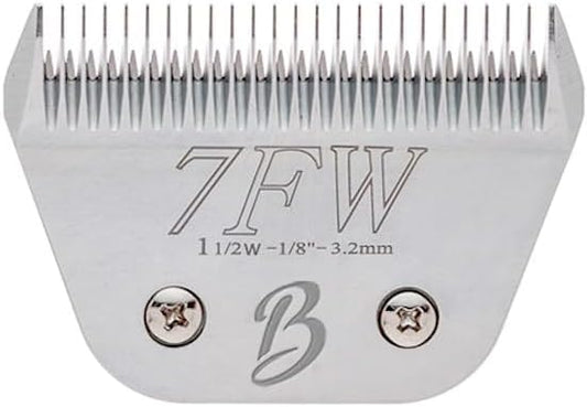 Detachable A Series Wide 7fw Blades for Dog Grooming Full Tooth Cuts Length 1/8" - 3.2mm Japanese Carbon Steel 7fw Dog Grooming Blade Supplies| 7fw Dog Clipper (Compatible A5 Series(B7FW)