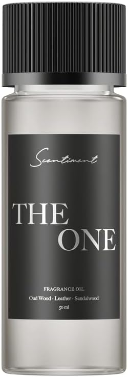 Scentiment Diffuser Oil - The One | Inspired by Luxury Five Star Hotel Lobby Scent | Aromatherapy Fragrance Oil | Notes of Cardamom, Leather, Lemon with Cinnamon & Sandalwood (50ml)