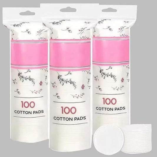 Organic Cotton Round (300 Count) Makeup Remover Cotton Pads, Hypoallergenic, Lint Free, 100% Cotton,for Makeup Removal, Nail Polish Removal and Facial Cleansing