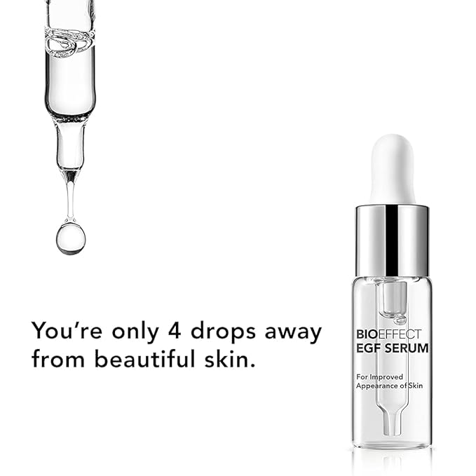 BIOEFFECT EGF Serum | Epidermal Growth Factor + Hyaluronic Acid | Age-Defying Face Treatment for Fine Lines & Wrinkles, Hydration & Firmness, 15 mL / 0.50 oz