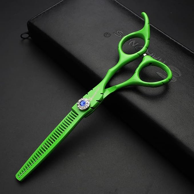 SHARONDS 6 Inch 440C High Hardness Stainless Steel Hair Scissors Hair Salon Hair Stylist Cutting Thinning Tool Barber Special (scissors set) (6 inch 2pc-C)