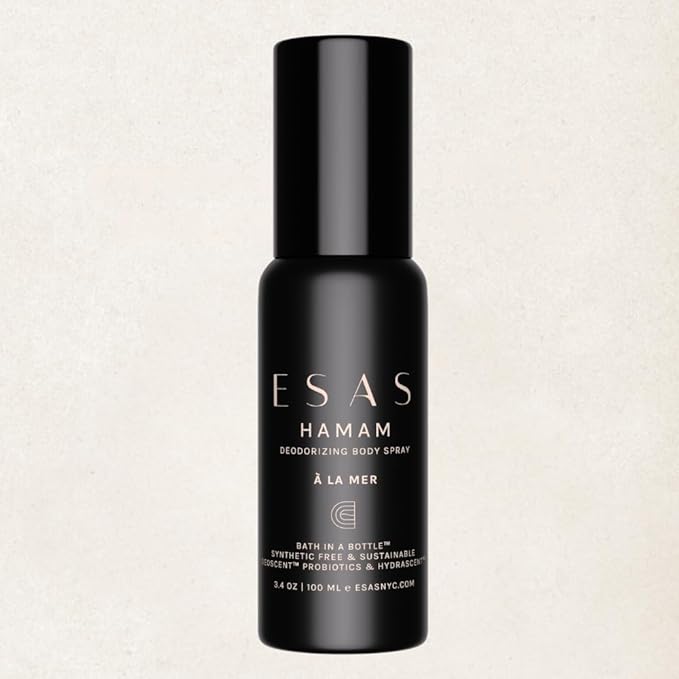 ESAS NYC À La Mer Hamam - Organic Deodorant Body Spray - MADE SAFE® - FRESH | SALTY | CITRUS - 3.4 oz