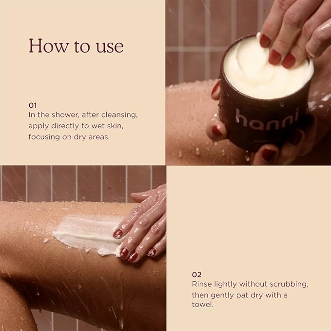 HANNI Splash Salve Body Mask, In-Shower Moisturizer with Coconut, Jojoba, Shea Butter & Glycerin, Deep Conditioning for All Skin Types, 250 mL / 8.8 oz (Pack of 2)