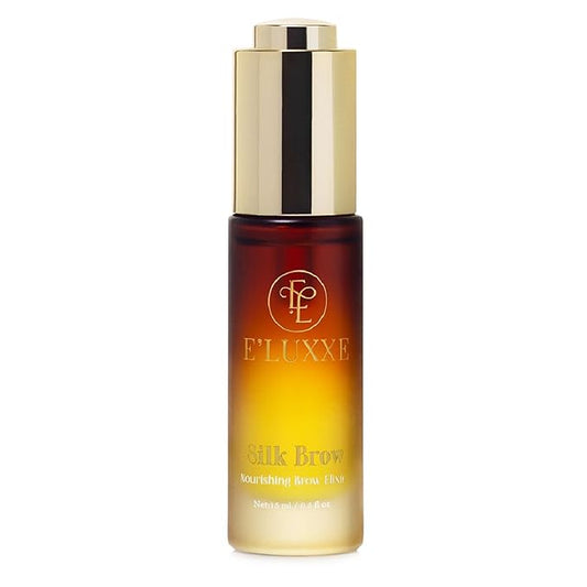 SilkBrow by E’Luxxe – Luxury Eyebrow Growth & Conditioning Oil with Castor & Apricot Oils, Biotin & Silk Proteins – Nourishing Elixir for Softer, Healthier Brows & Post-Lamination Care (15ml)