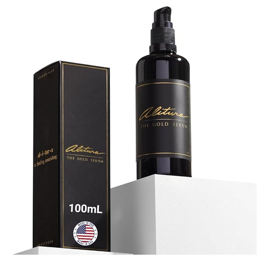 Alitura Gold Serum – Hydrating & Nourishing Facial Serum with Botanicals & Peptides – For a Radiant-Looking Complexion – 100ml