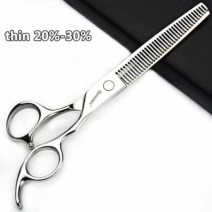 SHARONDS 6.5 Inch Stainless Steel Professional Barber Scissors Hair Thinning Scissors Hairdresser or Home Hairdresser Variant/Hybrid (6.5 inch-3pc)