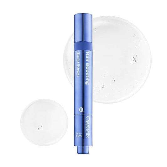 Celladix Hair Boosting Scalp Serum – Hair Growth Roll-on Tonic with Rosemary, Biotin, Spicules Hyaluronic Acid & Panthenol – For Women & Men – Supports Healthy Scalp & Fuller Hair 0.5 fl oz