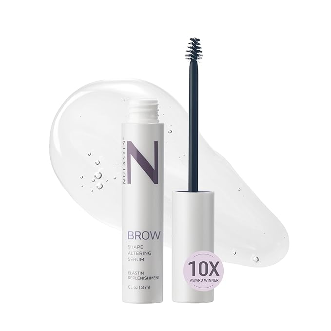 NULASTIN Shape Altering Eyebrow Serum - Brow Serum to Shape & Define - Improves the Appearance of Sparse Eyebrows for a Fuller Look - Enriched with Hair-Strengthening Ingredients (0.1 Fl Oz)