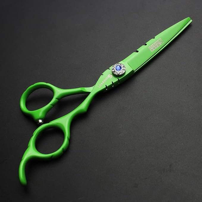 SHARONDS 6 Inch 440C High Hardness Stainless Steel Hair Scissors Hair Salon Hair Stylist Cutting Thinning Tool Barber Special (scissors set) (6 inch 2pc-C)