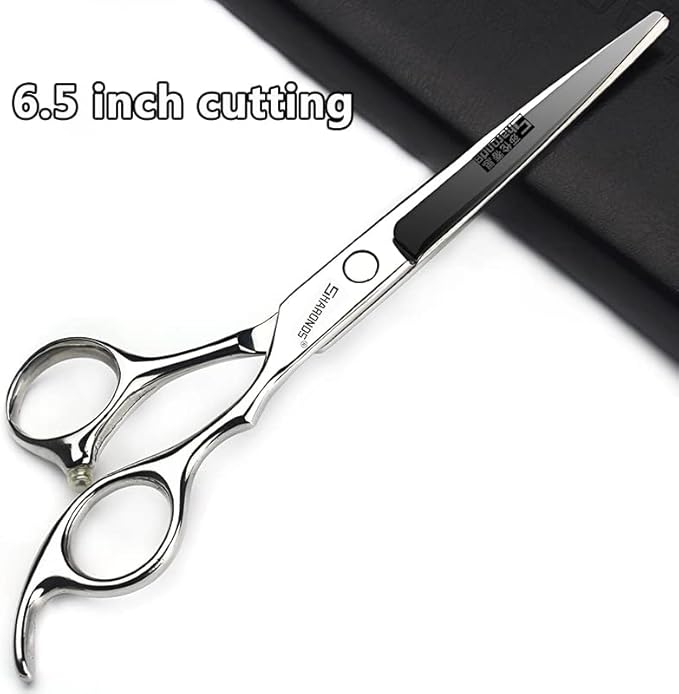 SHARONDS 6.5 Inch Stainless Steel Professional Barber Scissors Hair Thinning Scissors Hairdresser or Home Hairdresser Variant/Hybrid (6.5 inch-3pc)