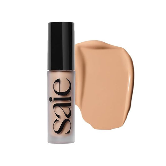 Saie Slip Tint Radiant Cream Concealer & All-Over Face Makeup - Concealer for Dark Circles, Redness & Blemishes - Lightweight Makeup Made with Hydrating Hyaluronic Acid - Shade 10 (0.17 oz)