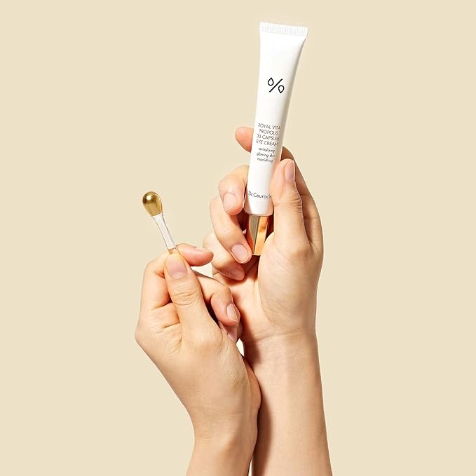 Dr.Ceuracle Royal Vita Propolis 33 Capsule Eye Cream with Applicator - Soothing, Hydrating Eye Serum Cream, Dark Circle Relief, Korean Skincare for Stocking Stuffers (20ml / 0.67 fl. oz.)