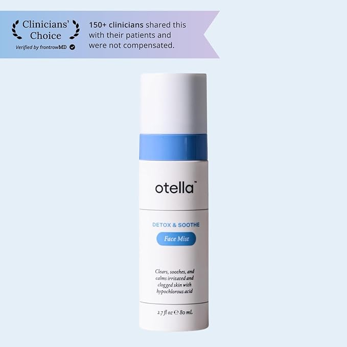 Detox & Soothe Face Mist with Hypochlorous Acid | Reduces Redness & Breakouts | pH Balance & Skin Cleansing for Active Lifestyles | TSA Approved, 2.7 oz | Clean Ingredients