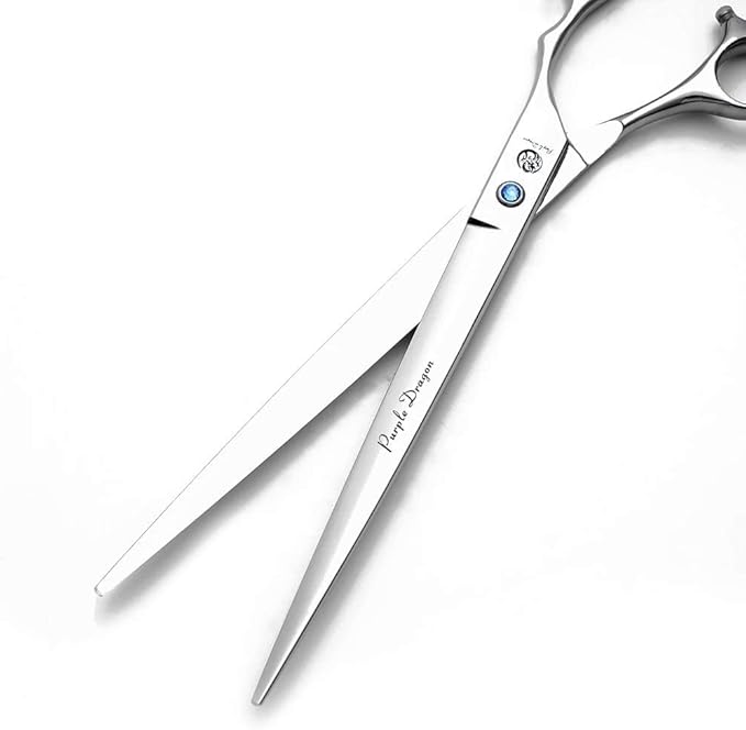 Purple Dragon 5"/5.5"/6"/6.5"/7"/7.5"/8"/9"/10" Sharp Edge Hair Cutting Shears Pet/Puppy/Cat Grooming Scissors with Bag - Perfect for Barber or Dog Groomer
