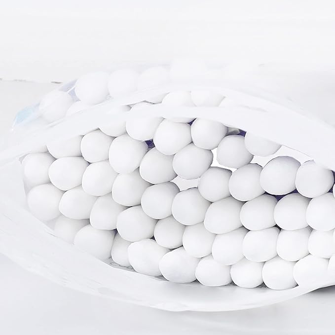 Paper Stick Thick Cotton Swabs with Precision and Flattened Tip 375pcs, Pointed&Flattened Tip Cosmetic Applicators XL Size